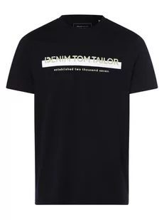 Tom Tailor Denim - T-shirt męski, niebieski - Koszulki męskie - miniaturka - grafika 1