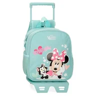 Plecaki szkolne i tornistry - Joumma Disney Minnie & Figaro Plecak przedszkolny z wózkiem, niebieski 23x25x10 cm Poliester 5,25 l, Niebieski, Talla única, Plecak przedszkolny z wózkiem - miniaturka - grafika 1