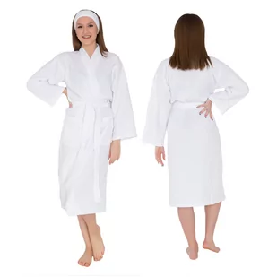 Szlafrok gofrowany waffle Kimono rozmiary 3XL - Piżamy damskie - miniaturka - grafika 1