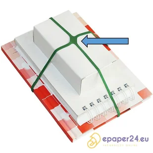 Gumki recepturki krzyżowe 100x1,5x4,0mm OFFICE PRODUCTS zielone 1kg /18619149-02/ - Gumki recepturki - miniaturka - grafika 1