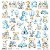 Scrapbooking - Papier do scrapbookingu 30x30 - ScrapAndMe - Baby 01 - arkusz do wycinania - miniaturka - grafika 1