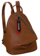 Plecaki - Trójkątny, miejski plecak damski ze skóry ekologicznej — David Jones - miniaturka - grafika 1