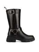 Botki damskie - MEXX Botki MI001805043W Czarny - miniaturka - grafika 1