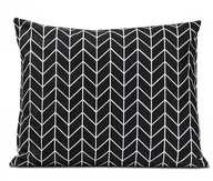 Poszewki na poduszki - Poszewka 70x80 bawełniana Geometric Black - miniaturka - grafika 1