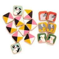 Gry planszowe - Petit Monkey Memo z Drewna Bukowego Zwierzęta - miniaturka - grafika 1