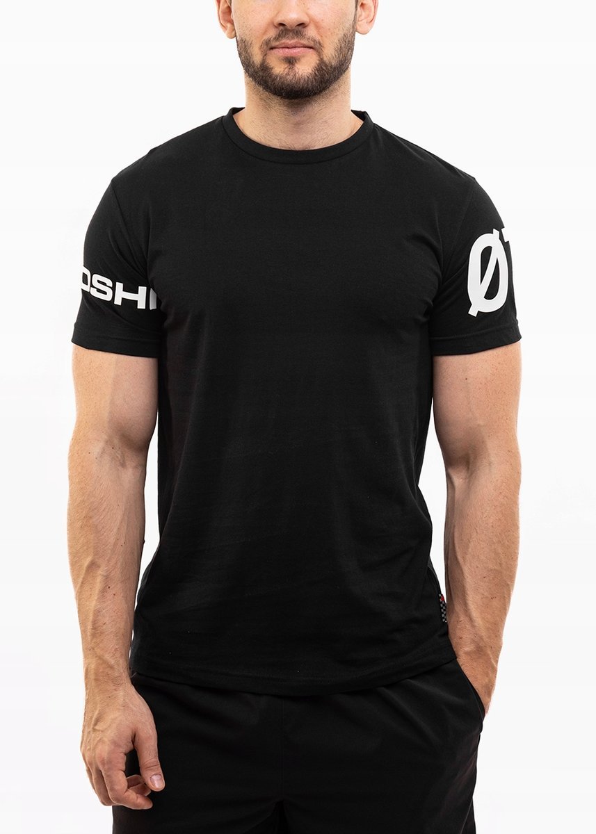 Ozoshi koszulka męska t-shirt bluzka sportowa wygodna bawełna roz. L
