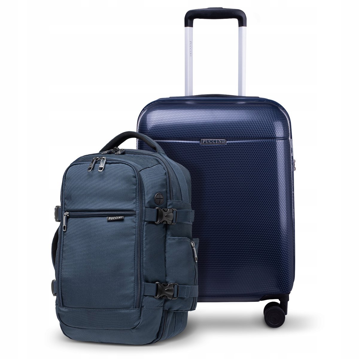 Walizka Kabinowa Podróżna PC + Plecak do Samolotu Easypack Zestaw Prezent