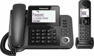 Telefony stacjonarne - Telefon stacjonarny Panasonic Telefon Stacjonarny Panasonic KX-TGF310 Biały Czarny Szary - miniaturka - grafika 1
