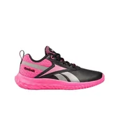Buty dla dziewczynek - Reebok Girl's Rush Runner 5.0 Syn buty do biegania, Boldpink czarny, 27.5 EU - miniaturka - grafika 1