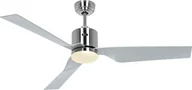 Wentylatory sufitowe - Energooszczędny wentylator sufitowy z oświetleniem LED i pilotem Eco Dynamix II-R WiFi 132 cm chrom - miniaturka - grafika 1