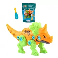 Figurki dla dzieci - Woopie Figurka Woopie WOOPIE Dinozaur do Skręcani Ceratops Zestaw Konstrukcyjny + Śrubokręt 5904326941038 - miniaturka - grafika 1