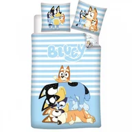Pościel dla dzieci - BLUEY BINGO PIESKI PI��KNY KOMPLET PO��CIELI ZESTAW NA PREZENT 140X200 - miniaturka - grafika 1