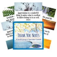 Ezoteryka - Inspirational Thank You Notes, karty - miniaturka - grafika 1