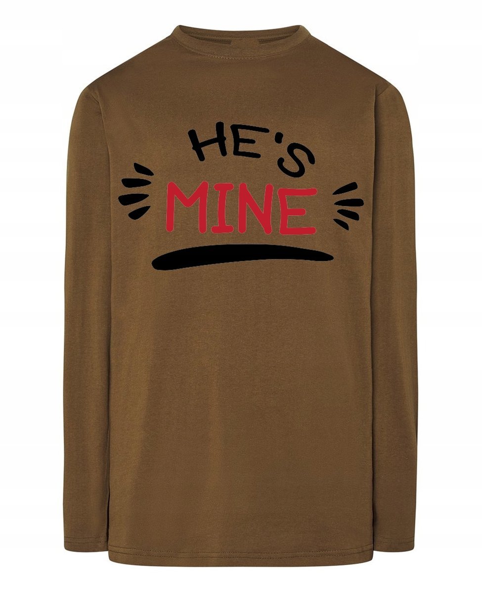 Walentynki Longsleeve męski dla Par Mine Mój S