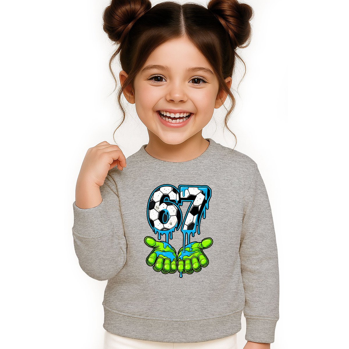 BLUZA DZIECIĘCA 67 SIX SEVEN PIŁKA VIRAL DLA CHŁOPCA DZIEWCZYNKI 146-152