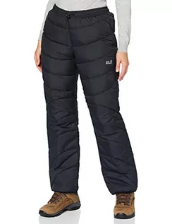 Spodnie damskie - Jack Wolfskin Damskie spodnie ATMOSPHERE PANTS ciepłe spodnie puchowe, czarne, XS 1501302 - grafika 1