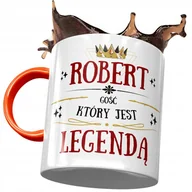 Kubki - Kubek Pomarańczowy dla Roberta Kolegi na Prezent z Nadrukiem ze Zdjęciem+ Opakowanie na prezent (wzór 01) - miniaturka - grafika 1