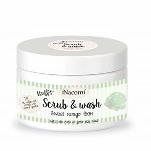 Nacomi Scrub & Wash pianka peelingująco-myjąca Słodka Pianka Mango 180ml - Peelingi do ciała - miniaturka - grafika 1