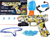 Zabawki militarne - PISTOLET NA KULKI ŻELOWE z Laserem Automat Karabin AUTOMATYCZNY Okulary - miniaturka - grafika 1