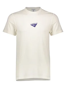 Reebok Koszulka sportowa w kolorze kremowym - Koszulki sportowe męskie - miniaturka - grafika 1