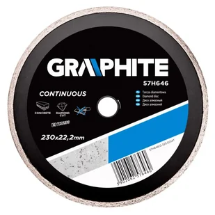 Graphite tarcza tnąca pełna 230x22mm 57H646 - Tarcze do pił - miniaturka - grafika 4