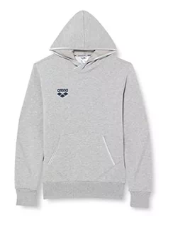 Bluzy dla dziewczynek - ARENA Bluza dziecięca Team Line Youth Fleece Long Sleeve Hoodie Hooded Hooded Hoodie, Medium Grey Melange, xxl - grafika 1