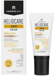 Żel przeciwsłoneczny Heliocare Water 360 Beige Colour gel SPF50+ 50 ml (8470002044272) - Balsamy i kremy do opalania - miniaturka - grafika 1