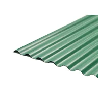 Pokrycia dachowe - Płyta PVC WBS 76/18 WAVE 900 x 2000 x 1,1 mm zielona - miniaturka - grafika 1