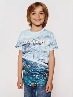 Koszulki dla chłopców - Desigual T-Shirt Julio 21SBTK05 Niebieski Regular Fit - grafika 1