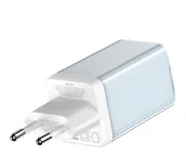 Ładowarki do telefonów - Silver Monkey Ładowarka sieciowa GaN 65W 2x USB-C Blue - miniaturka - grafika 1