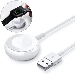 Ugreen bezprzewodowa ładowarka MFI Qi do Apple Watch z wbudowanym kablem 1m biały (CD177) 50518-ugreen - Akcesoria do smartwatchy - miniaturka - grafika 1