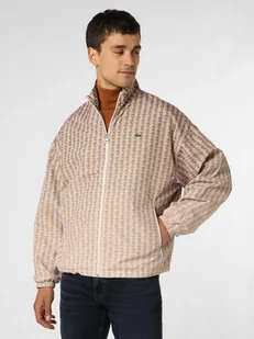 Lacoste Kurtka męska Mężczyźni Sztuczne włókno beżowy wzorzysty, 50 - Kurtki męskie - miniaturka - grafika 1