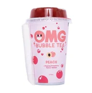 Herbata - OMG Napój Bubble Tea herbata brzoskwiniowa + kulki truskawki 270 ml - miniaturka - grafika 1