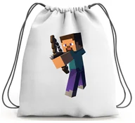 Worki na buty - PLECAK WOREK MINECRAFT SZKOLNY NA BUTY WF - miniaturka - grafika 1