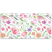 Podkładki na biurko - Ochronna mata na biurko Malowane kwiaty 120x60 cm, Dywanomat - miniaturka - grafika 1