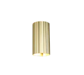 Lampy ścienne - SOKA 267700279 kinkiet złota ryflowana tuba 2xGU10 światło góra dół - miniaturka - grafika 1