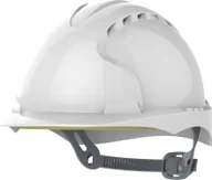 Akcesoria BHP - JSP Hełm ochronny EVO®2, pasek przesuwny, wentylowany, biały - miniaturka - grafika 1