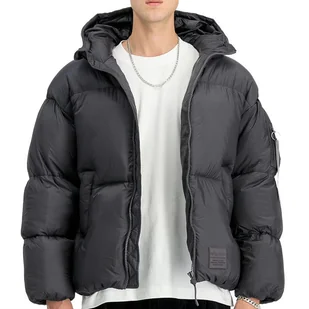 Kurtka Alpha Industries Cloud Puffer Bomber 148130684 - szara - Kurtki męskie - miniaturka - grafika 1
