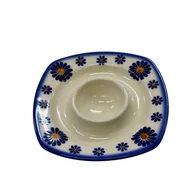 Świeczniki - Ceramiczna podstawka na jajko Ceramika Bolesławiec - miniaturka - grafika 1