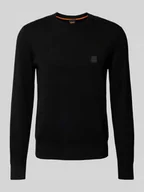 Swetry męskie - Sweter z dzianiny z okrągłym dekoltem model ‘Kanovano’ - miniaturka - grafika 1