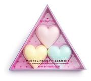 Kosmetyki do kąpieli - Makeup Revolution London Makeup Revolution London I Heart Revolution Pastel Heart Fizzer zestaw zestaw Strawberry - miniaturka - grafika 1