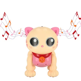 Kot kotek interaktywny zdalnie sterowany na pilota RC robot skacze śpiewa - Zabawki zdalnie sterowane - miniaturka - grafika 7