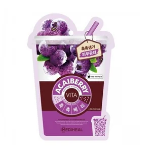 Mediheal Vita Acaiberry Mask 20 ml Maska energetyzująco tonizująca z jagodami acai LETNIA WYPRZEDAŻ DO 80% - Maseczki do twarzy - miniaturka - grafika 3