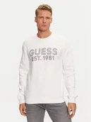 Bluzy męskie - Guess Bluza M4YQ08 K9Z21 Biały Regular Fit - miniaturka - grafika 1