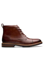 Botki męskie - Clarks Kozaki Aldwin Cap 26179733 Brązowy - miniaturka - grafika 1