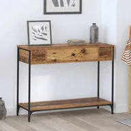 Konsole i sekretarzyki - vidaXL Konsola Stare drewno 100 x 34.5 x 75 cm Materiał drewnopochodny - miniaturka - grafika 1