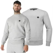 Odzież taktyczna i umundurowanie - Bluza Pit Bull New Brushed Fleece Group Small Logo '24 - Szary Melanż XXL - miniaturka - grafika 1