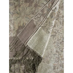 Szal a la pashmina ze złotą nicią - Apaszki i szaliki damskie - miniaturka - grafika 1