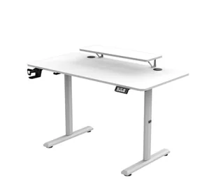 Ultradesk HIGHLANDER 120cm Regulacja wysokości Biały - Biurka gamingowe - miniaturka - grafika 1