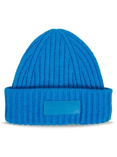 Tommy Hilfiger Czapka Tommy Twist Beanie AW0AW15325 Niebieski - Czapki damskie - miniaturka - grafika 1